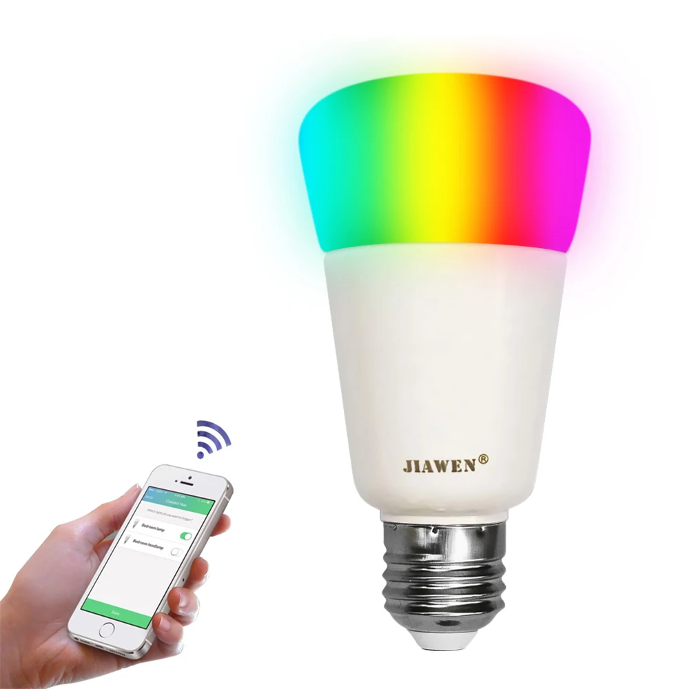 

LED Bulb Lamps E27 Smart RGB Wireless WIFI App Control Bulb (Zigbee Version) Light Bulb Intelligent 9W 750lm Dimmable LED Light