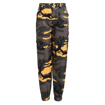 

Women Camouflage Pants Streetwear Camo Pants Trousers Camo Sweatpants Women Pockets Harem Pants Long Pants Female