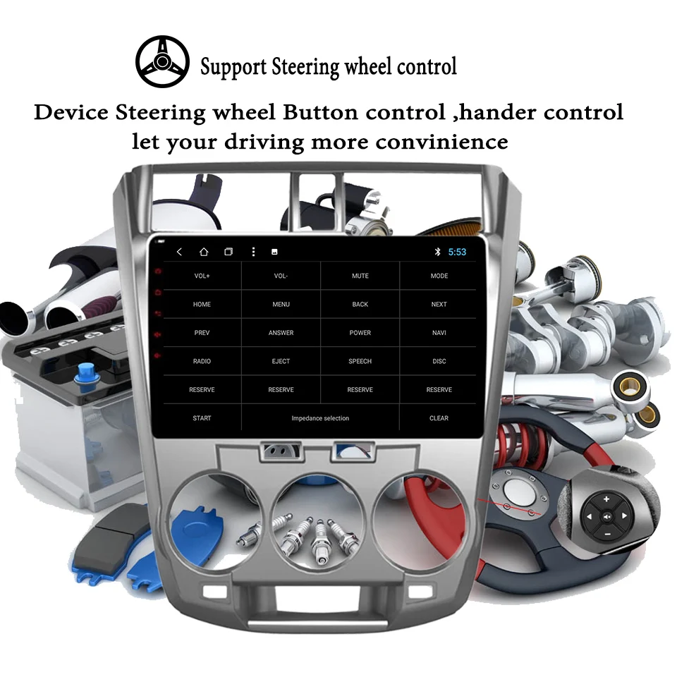 Clearance 10.1 inch Android 9.1 Car GPS Navigation For Honda City 2008-2014 Support Stereo Audio Radio Video Bluetooth DSP carplay System 14