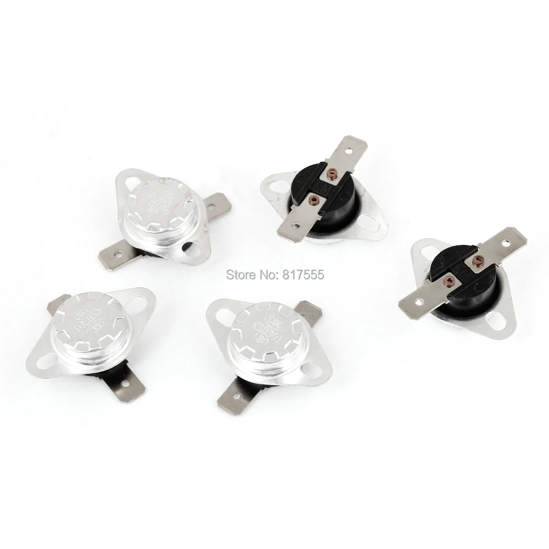 5 Pieces KSD301 180 Celsius 356F Normal Close Temperature Controlled