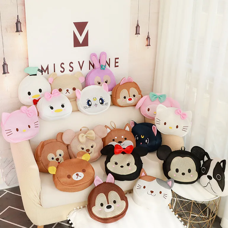 Медведь Даффи стеллалу hello kitty моя мелодия Cinnamoroll Luna Cat Rilakkuma ЦУМ Микки, Дональд Дак косметический мешок моющийся мешок для хранения