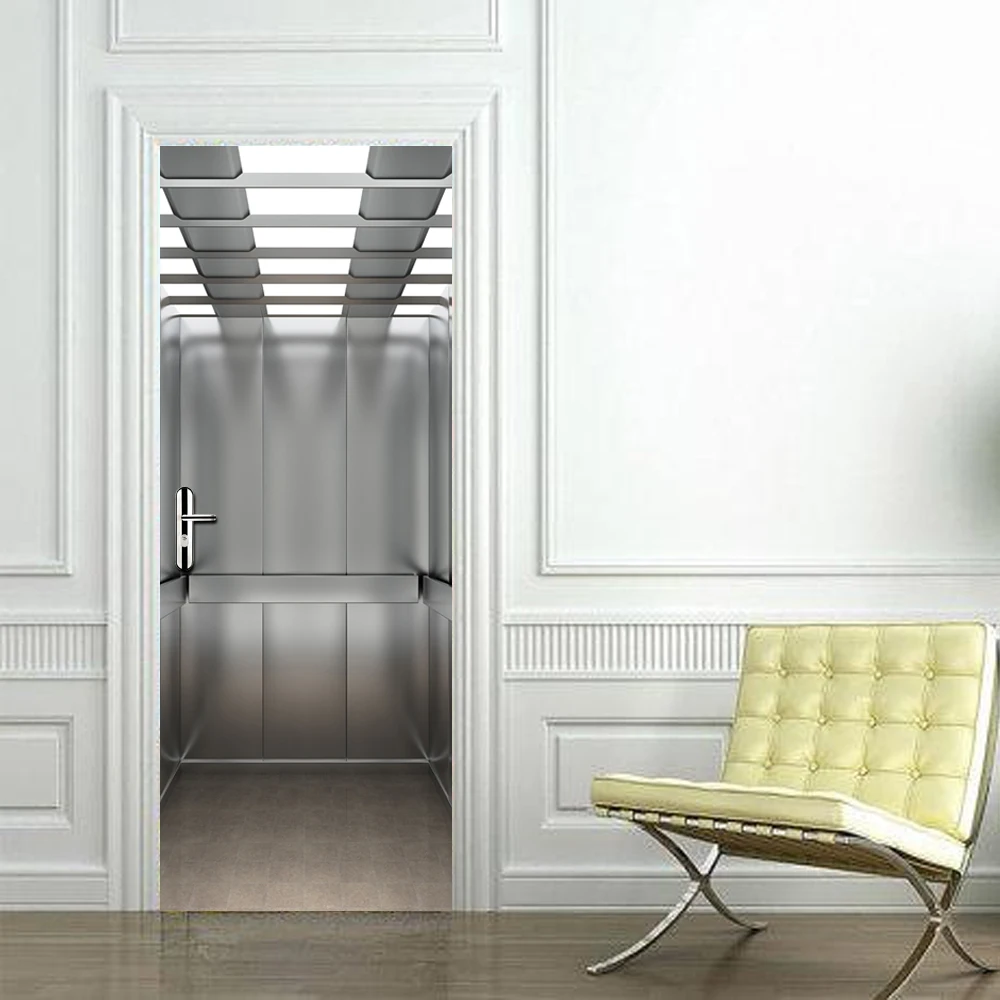 Lift Door Stickers Elevatoar Waterproof Living Room Bedroom Elevator