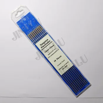 

Free Shipping TIG Welding Tungsten Electrode 1.5% gold tip WL15 Lanthanated 2/25"x6 (2.0mmx150mm) 10PCS