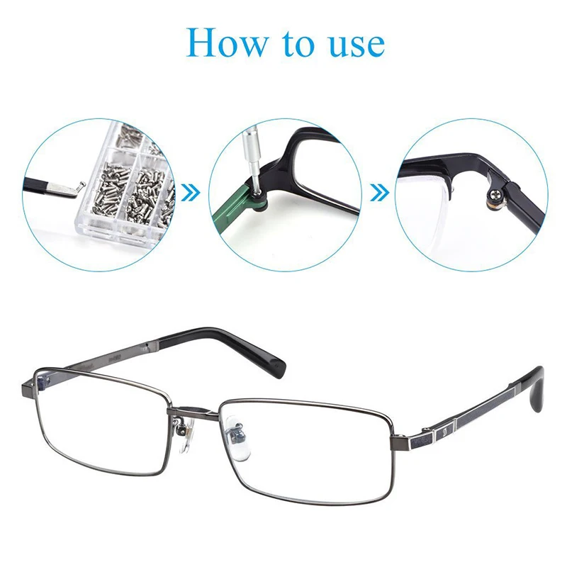1000pcs set Micro Glasses Sunglass Watch Spectacles Phone Tablet Screws Nuts Screwdriver Repair Kits Box Hand Tool Set 6..