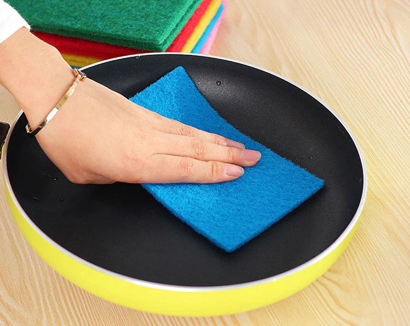 KCASA KC-CS15 10Pcs Dish Pan Washing Cleaning Sponge Brush Scrubber Dishcloth Cleaner Tool