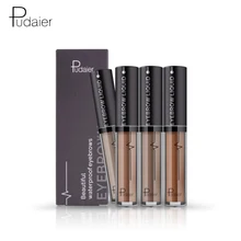 Pudaier 1 шт. Профессиональная Косметика для бровей стойкая черная коричневая Водонепроницаемая жидкое косметическое средство для бровей