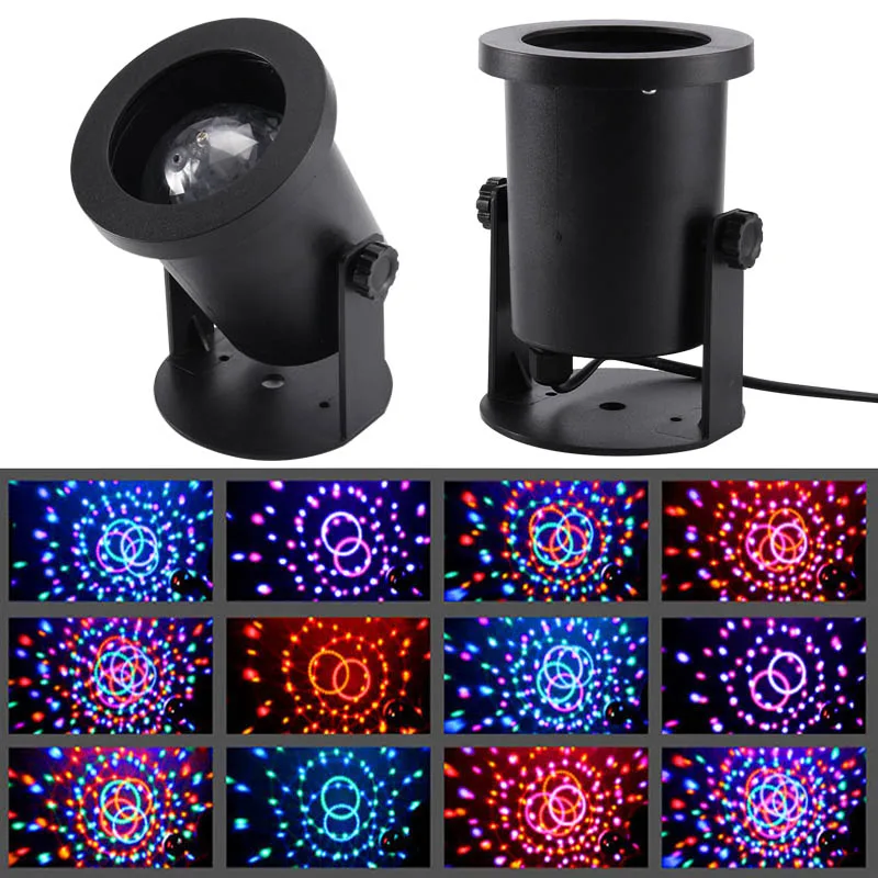 

LED Disco Party Stage Light Club USB DJ Bluetooth Music Speaker Mini RGB Projector Lamp CLH@8