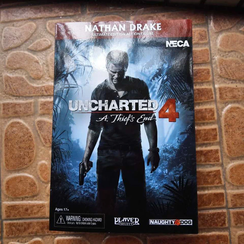 

17CM Uncharted 4 Sir Francis Drake Circle Anime Game For Collector's Ultimate Edition Nathan Drake PVC Action Figure Toys