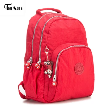

TEGAOTE Newest Mini Student Nylon School Backpack Classic Casual Backpack Female Fashion Daypack for Teenagers Mochila