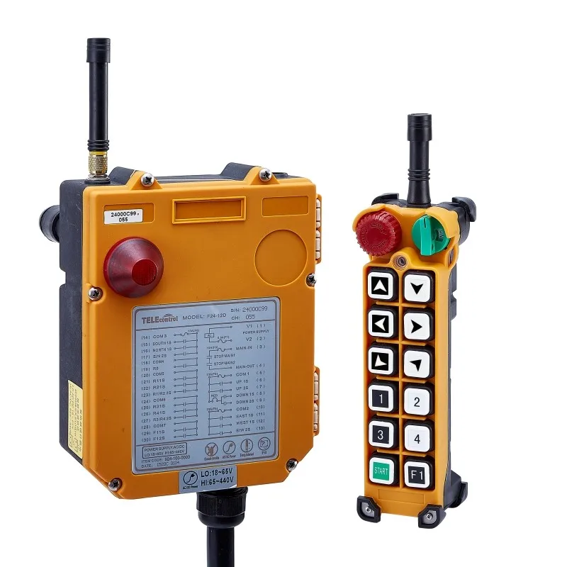 

F24-12S 1 transmitter and 1 receiver)12 channels 1 Speed Hoist crane remote control wireless radio Uting remote control Switch