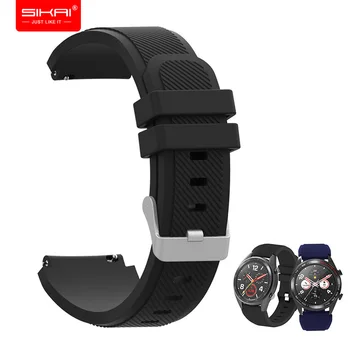 

Watch Strap For Huawei GT Honor Magic Ticwatch Pro Samsung Gear S3 22mm Band SIKAI Original Washable Sillicone Colorful Bracelet