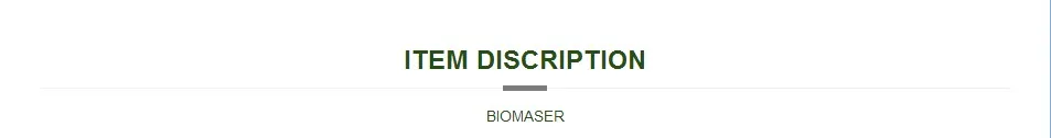 ITEM DISCRIBTION