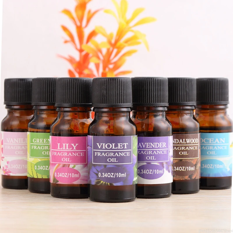 

10ml Organic Pure Essential Oils for Aromatherapy Diffusers with Silicone Sleeve Body Relieve Stress Skin Care Help Sleep TSLM1