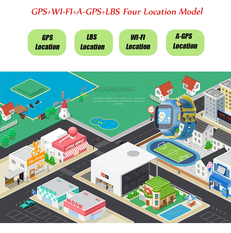 IP67 Водонепроницаемый 3g Wifi gps трекер детские часы удаленный монитор камера SOS Вызов анти-потеря Смарт часы для iOS Android