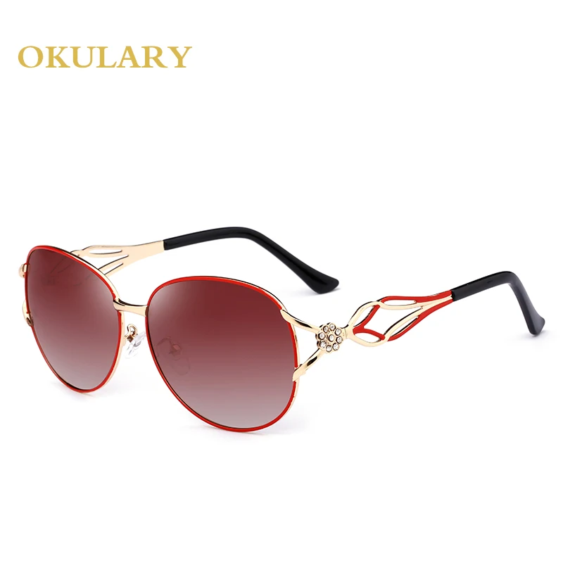 red Farbe black Fall tee Mit Rahmen 2019 Metall rot Box Sonnenbrille Spiegel Oval tea Purple Frauen lila Schwarz TxOZF8qwU