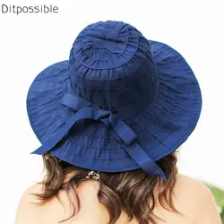 Ditpossible Повседневная летняя обувь ВС шляпы для женщин chapeu новые модные Floppy Hat дамы Hat