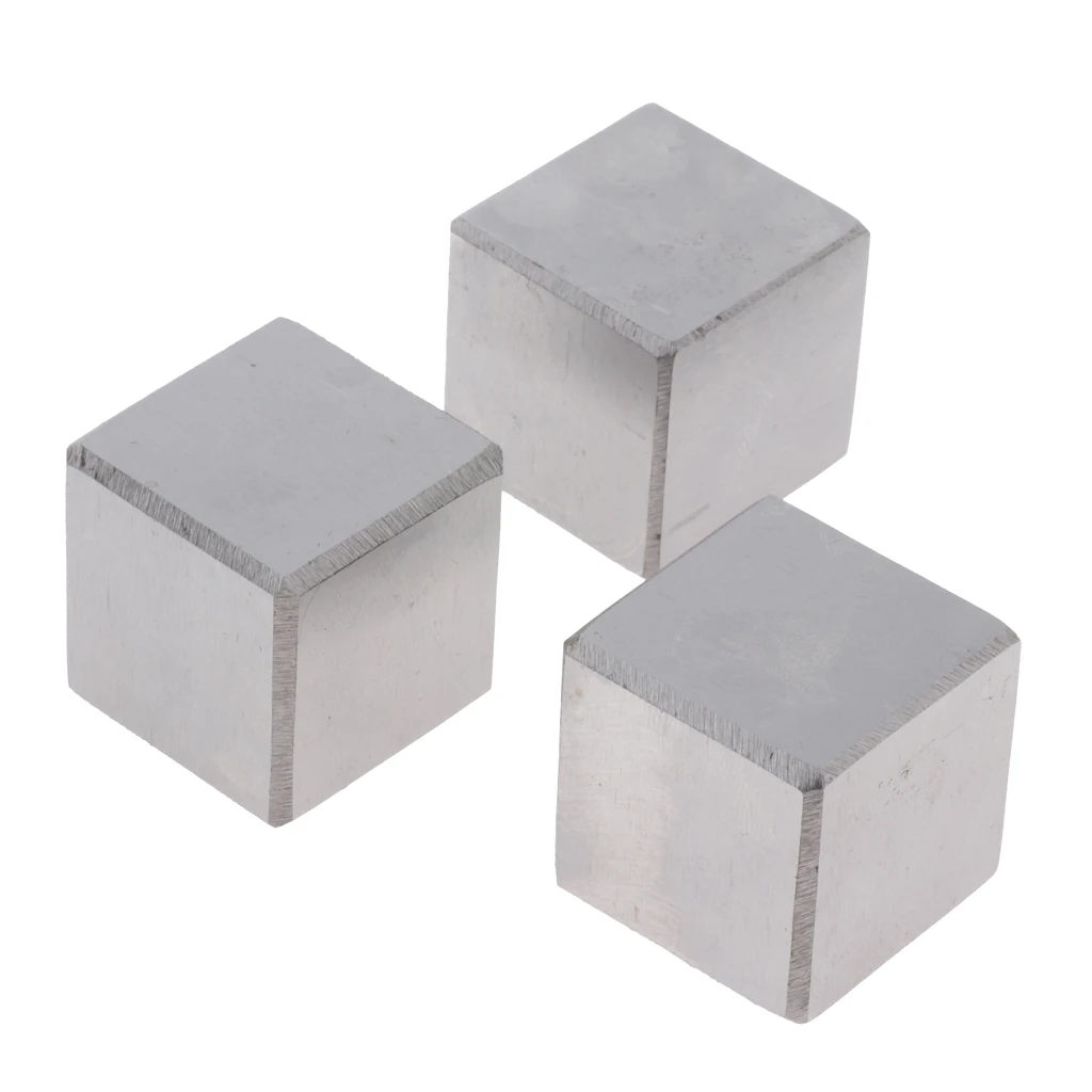 3PCS Steel Parallel Cube Blocks Milling Precision Machinist Set 40x40x40mm