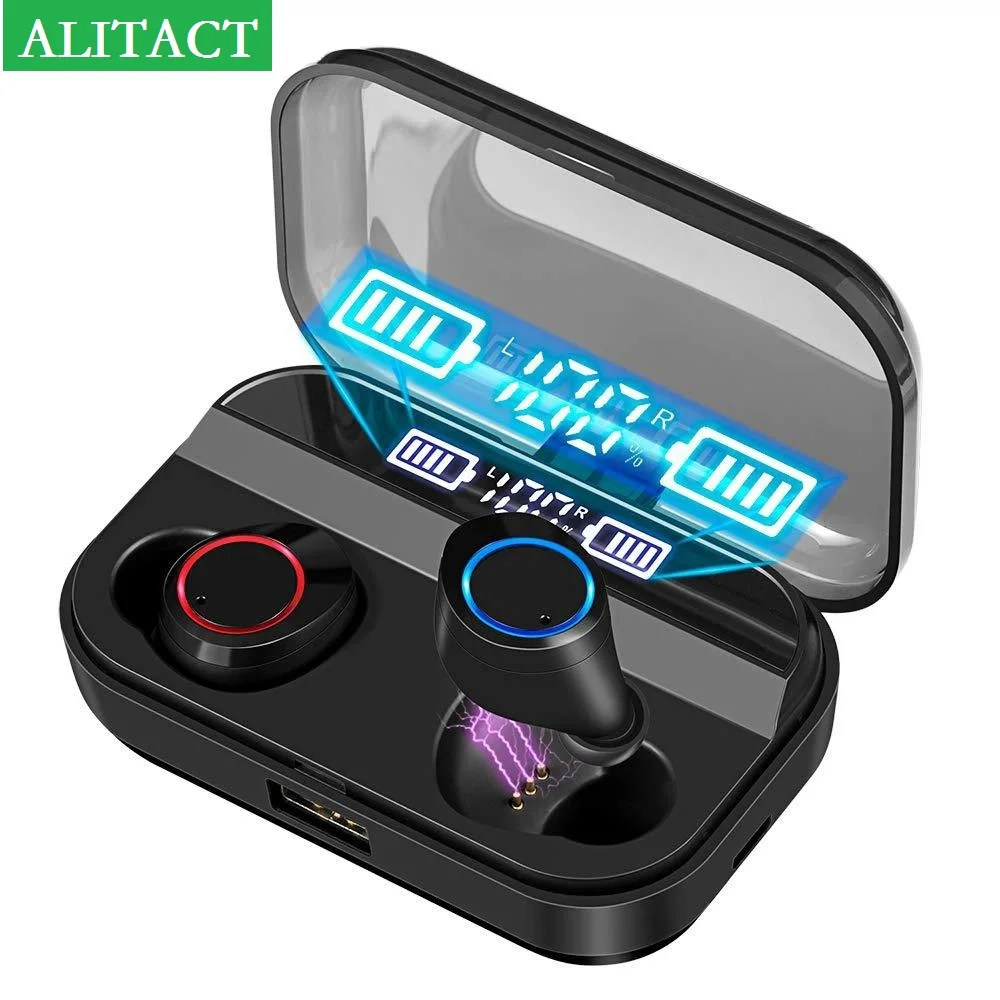 

X11 TWS Wireless Earphone Bluetooth 5 Earphones Power Display Sport Stereo Cordless Earbuds Headset Wireless Charging Box pk G02