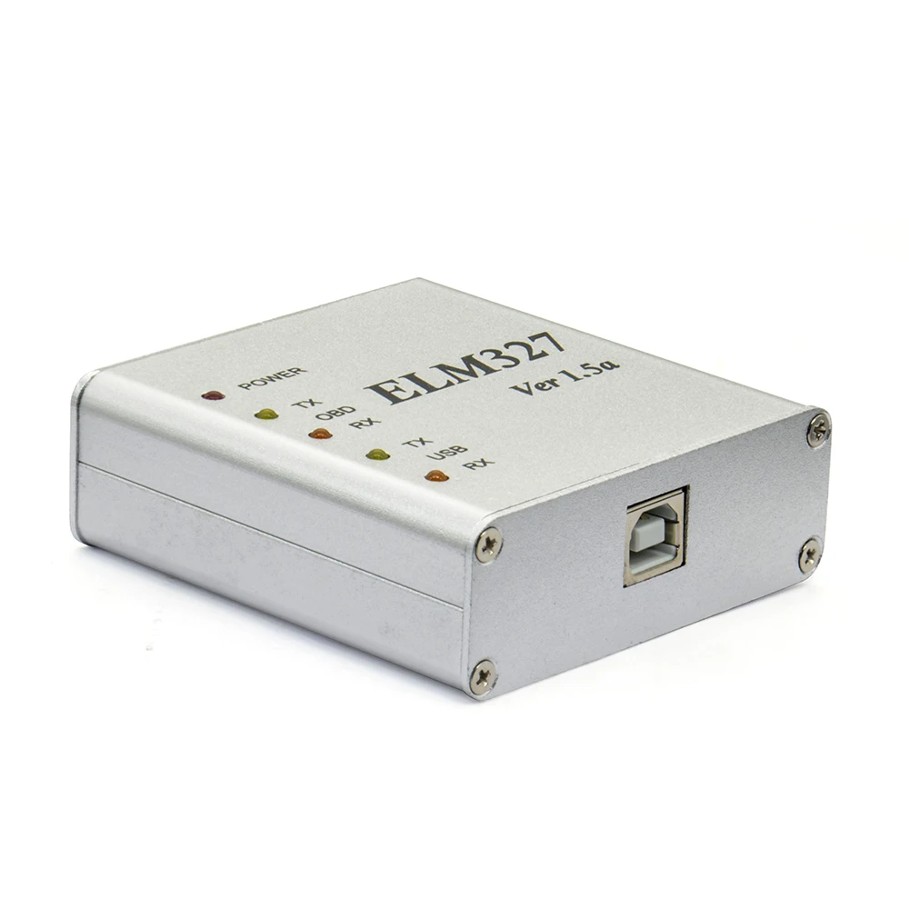 Новейший ELM327 металлический V1.5/V1.5a OBD2 автоматический диагностический инструмент ELM 327 USB металлический интерфейс считыватель кода сканер