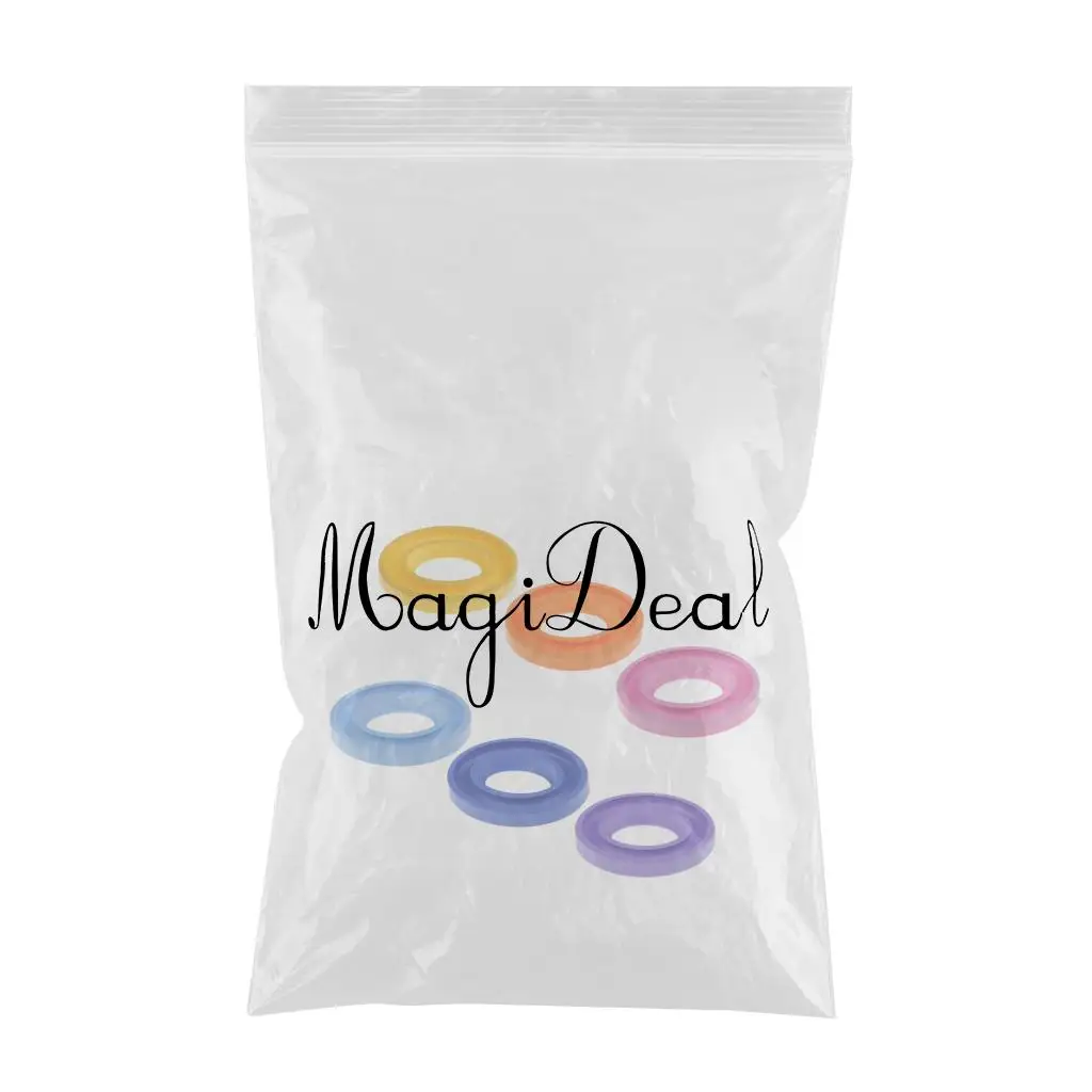 fityle 6Pcs Thread Bobbin Organizer Ring Rubber Silicone Holder Sewing Parts hold up to 30 to 35 bobbins