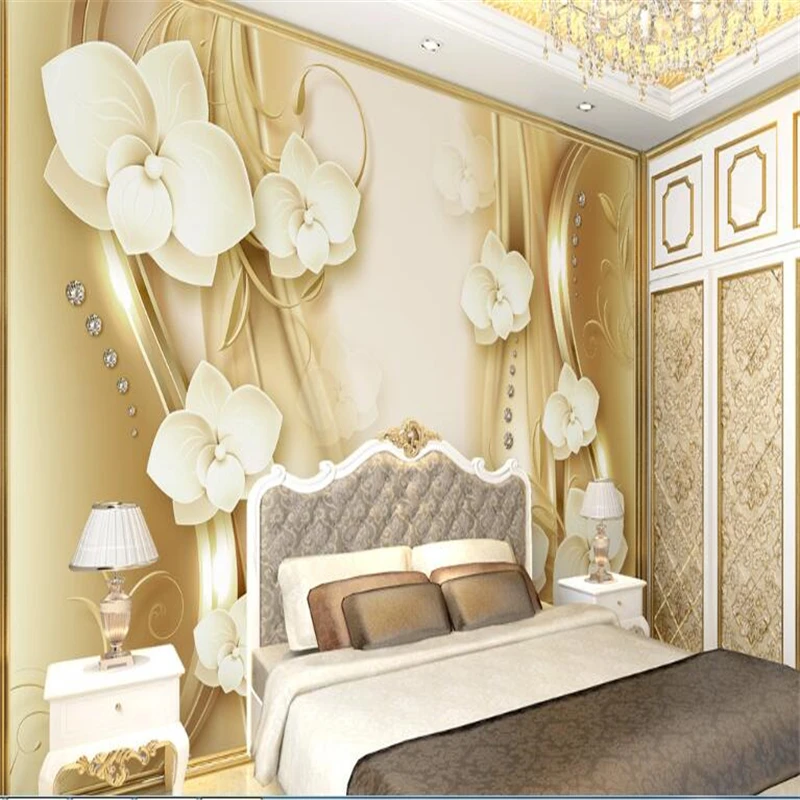 beibehang 3d wall wallpaper behang Custom decorative wallpaper golden abstract style
