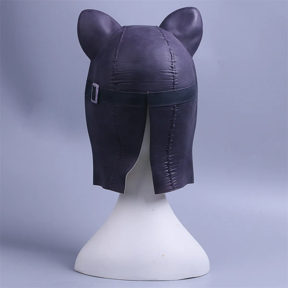 Halloween Black Catwoman Mask Cat Mask Batman Half Face Superhero Latex Mask 10