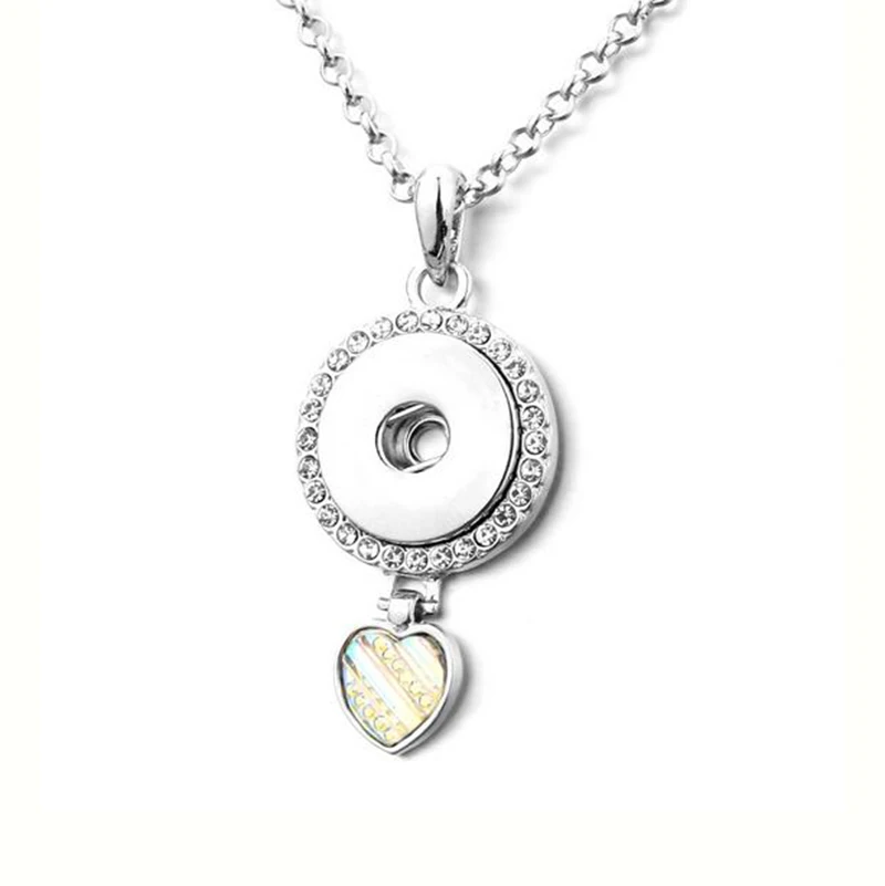 

Mom Snap Necklace Mother Day gift Love Heart MOM Button Necklace for 18mm Snap Jewelry