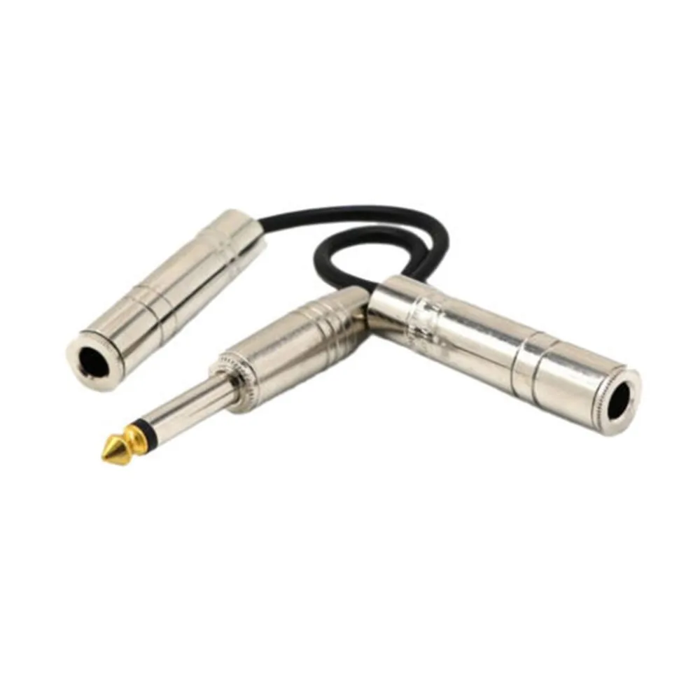 

6.35mm Mono Plug / Male to Dual 1/4'' 6.35mm Jack /Female Splitter Adapter Usb3.0 Type-c Transfer Type-c Female To Usb Public