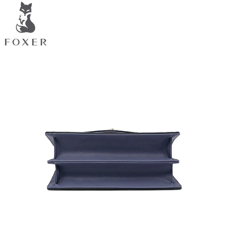 Модная сумка FOXER на плечо новинка 2020 женская мессенджер модная Матовая Глянцевая