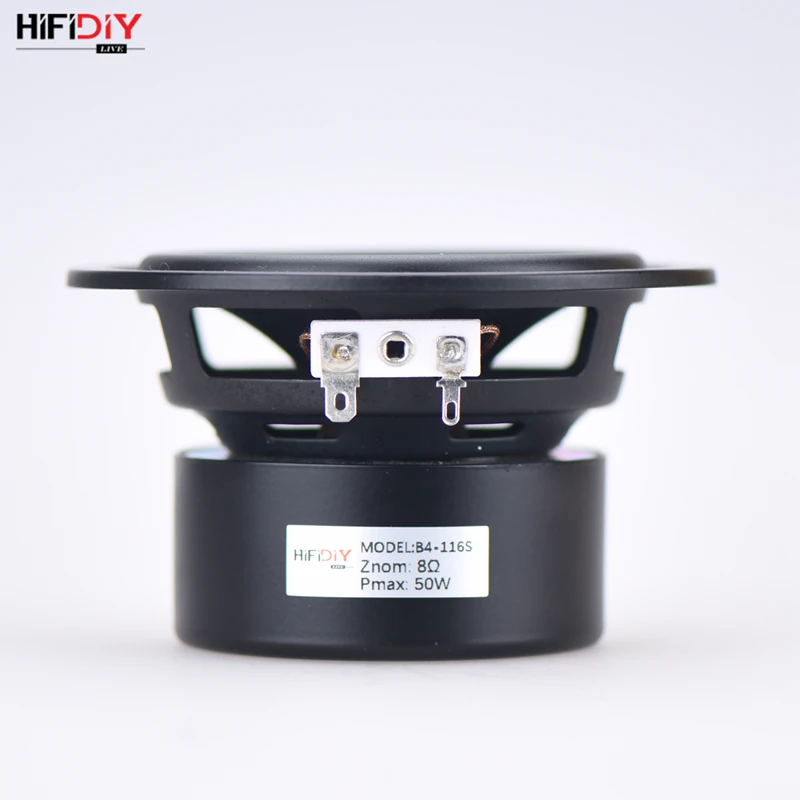 Hifidiy в прямом эфире, Hi-Fi, 4 дюйма 4," мидбаса НЧ-динамик 4/8 OHM 50W хлопок и конопли волокна бассейна громкоговоритель B4-116S