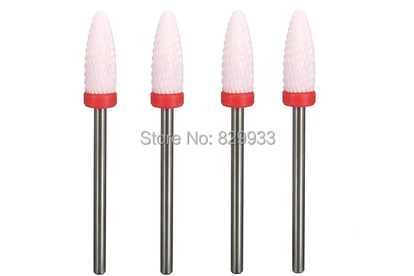 Cutícula das Unhas Salão de Podologia Lixa de Unhas Chama Rosa Cerâmica Bit Unha Podologia Manicure & Pedicure Broca Elétrica Ferramentas 1 pc 2 Brocas elétricas p/ manicure e acessórios