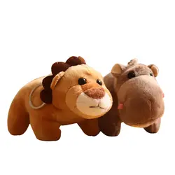 Творческий вечерние животного куклы висит носорога тигр, плюшевые игрушки Симпатичные Дисплей маленький подарок