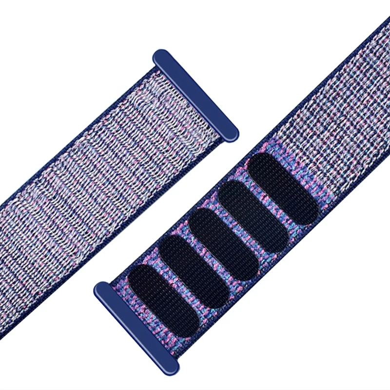 Спортивная петля ремешок для apple watch band 44 мм 42 нейлоновый переплет мягкий браслет