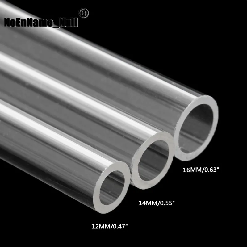 

Water cooling Acrylic Hard Tube OD 12mm 14mm 16mm Transparent Acrylic Tube PMMA Tube For PC Water Cooling 50cm dropshipping