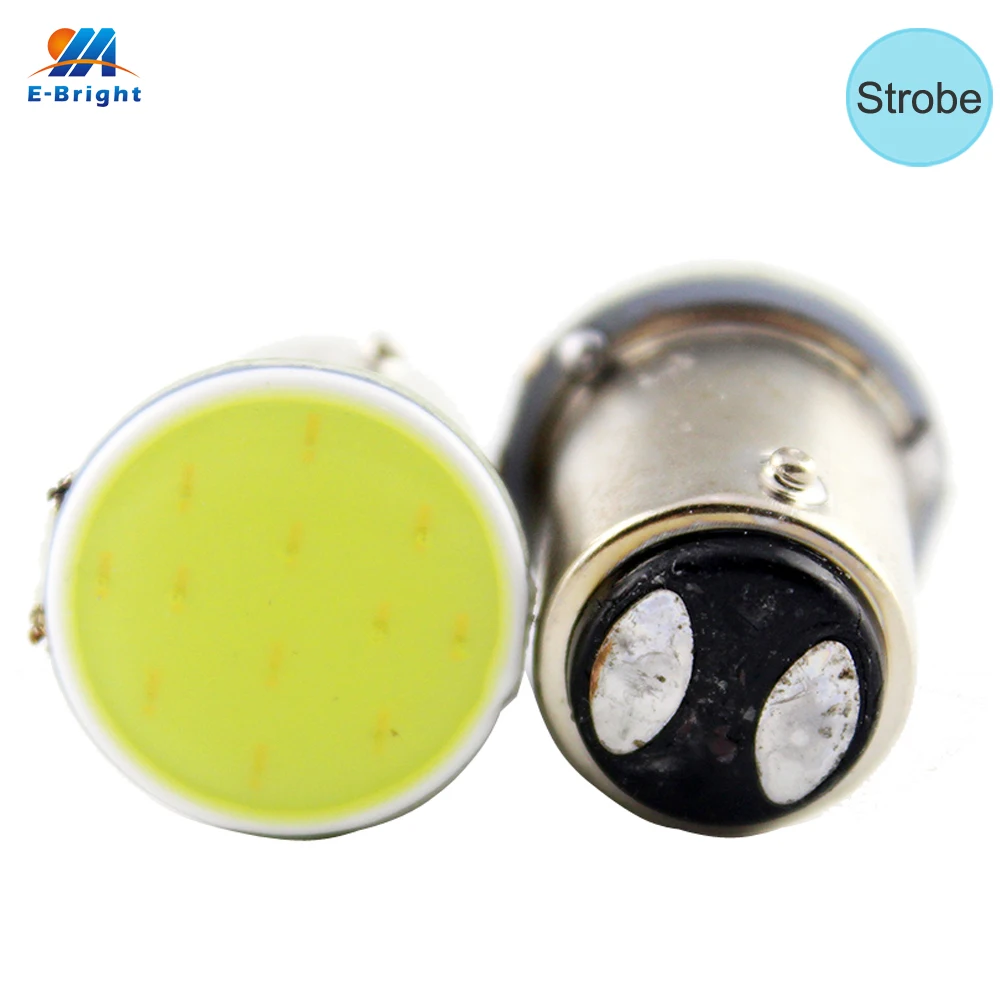 YM E Bright 4 шт. автомобильные стробоскопические огни S25 COB 12 SMD Led 1156 BA15S 1157 BAY15D