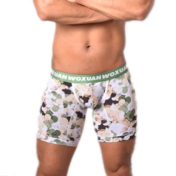 

Mens Underwear Shorts Floral Printed Boxers for Man Homme Comfortable Underpants Breathable Male Trunks Low Waist Shorts Hot