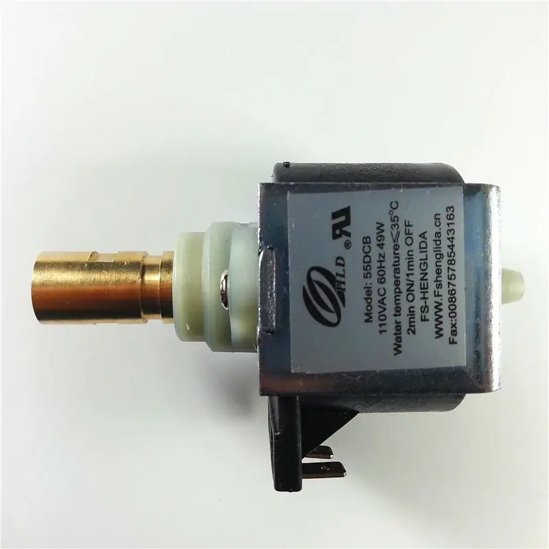 

High temperature magnetic pump coffee machine dedicated solenoid pump models: 55DCB Power: 110VAC-60Hz 49W