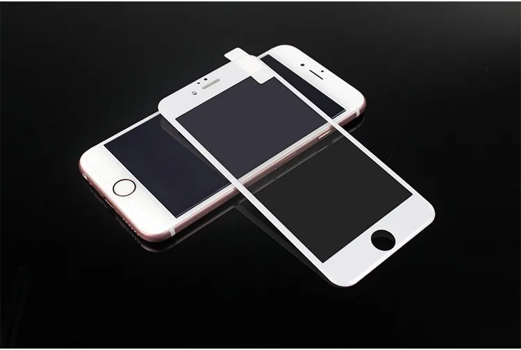 Для iPhone 8 Plus 3D полное покрытие закаленное стекло для iPhone 6 6s Plus 7 8 Защита экрана Защита от царапин arc edge Золотая стеклянная пленка