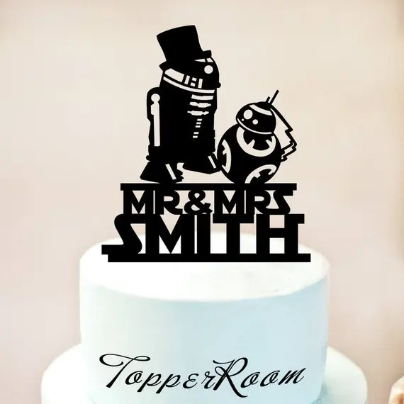 star wars wedding cake toppers