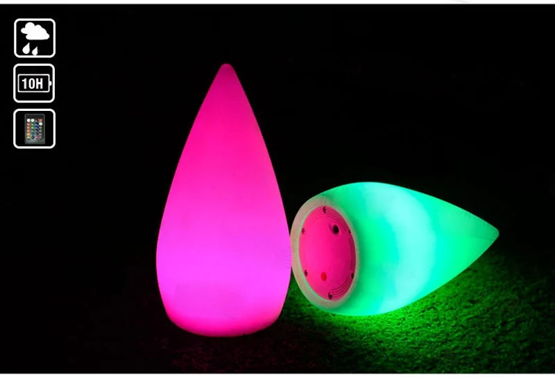 Conduzida da Noite Gota de Água Livre à Prova Mesa com Controle Remoto para a Grama Ip68 ao ar Recarregável Água Decoração Lâmpadas Barra Luz Rgb Usb Dip68 5 Cheap Luzes noturnas