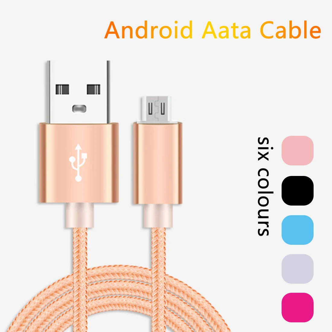 

Micro USB Cable Fast Charging Smartphone for Android Data Sync Transfer Charger Nylon Cord for Android Phone