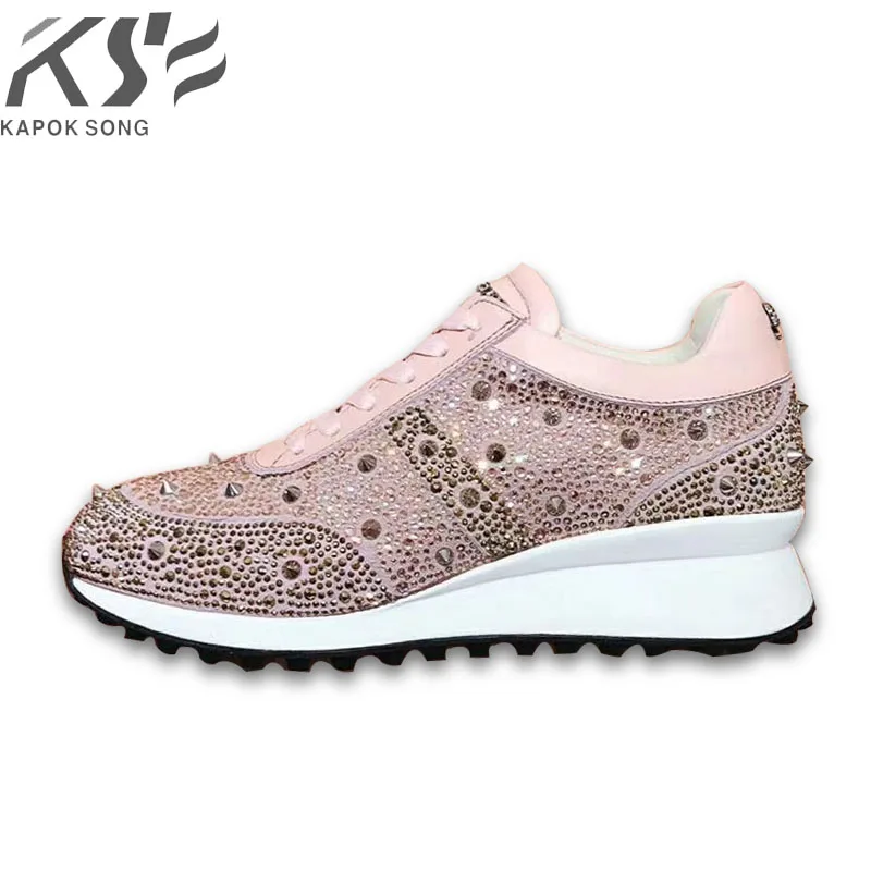 

diamond women sneaker cow really leather luxury brand designer shoes casual shoes new fashion model confortable shoes lady