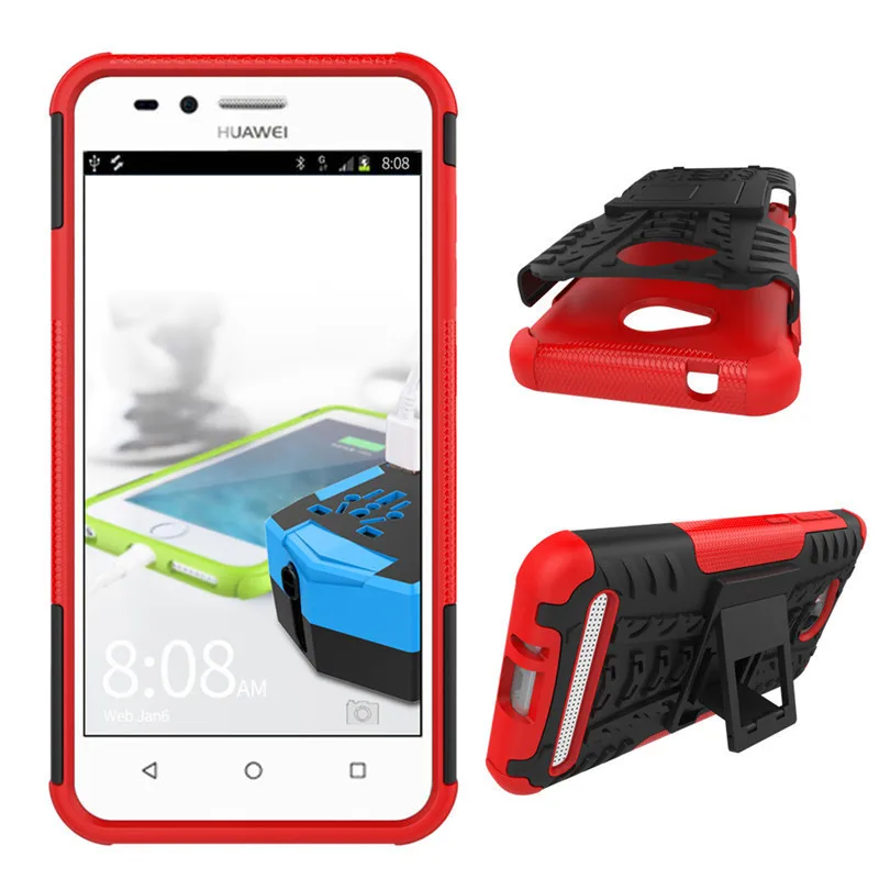 silicone case for huawei phone Dành Cho Huawei Y3 II Ốp Lưng Điện Thoại 2in1 2 Lớp Chân Đế Dày Chống Sốc Lai Ốp Lưng Silicon huawei phone cover