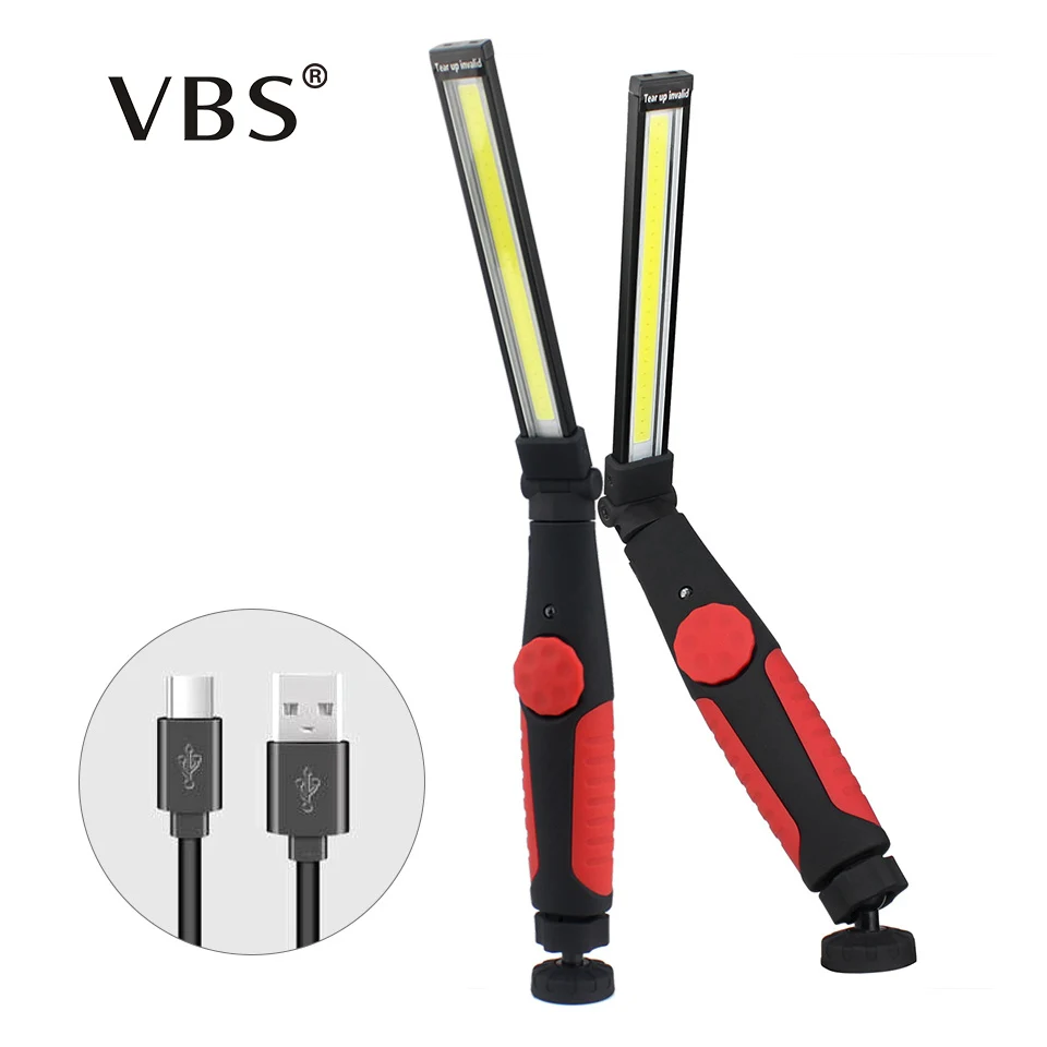 Приглушаемая светодиодная вспышка USB COB фонасветильник для механика рабочего