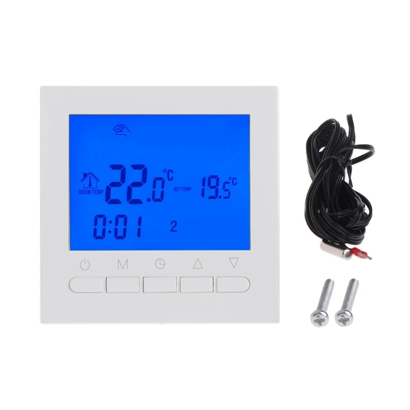 Высокое качество 220 в газовый котел нагревательный термостат комнатный регулятор температуры Регулятор Еженедельный