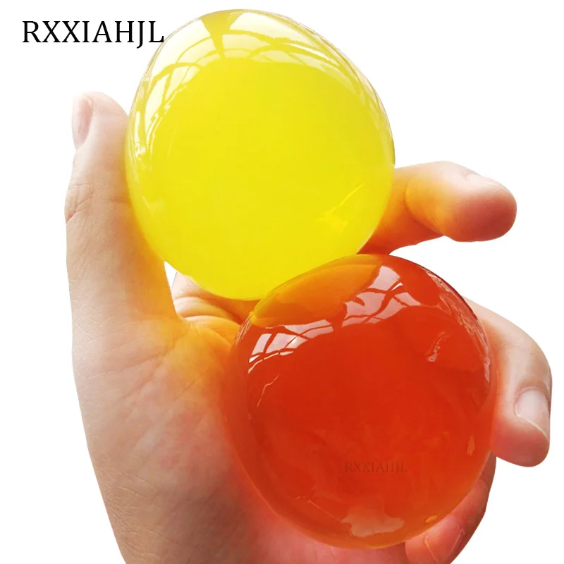 80pcs 30 50mm Pearl Shaped Soft Crystal Soil Grow Magic Jelly Ball