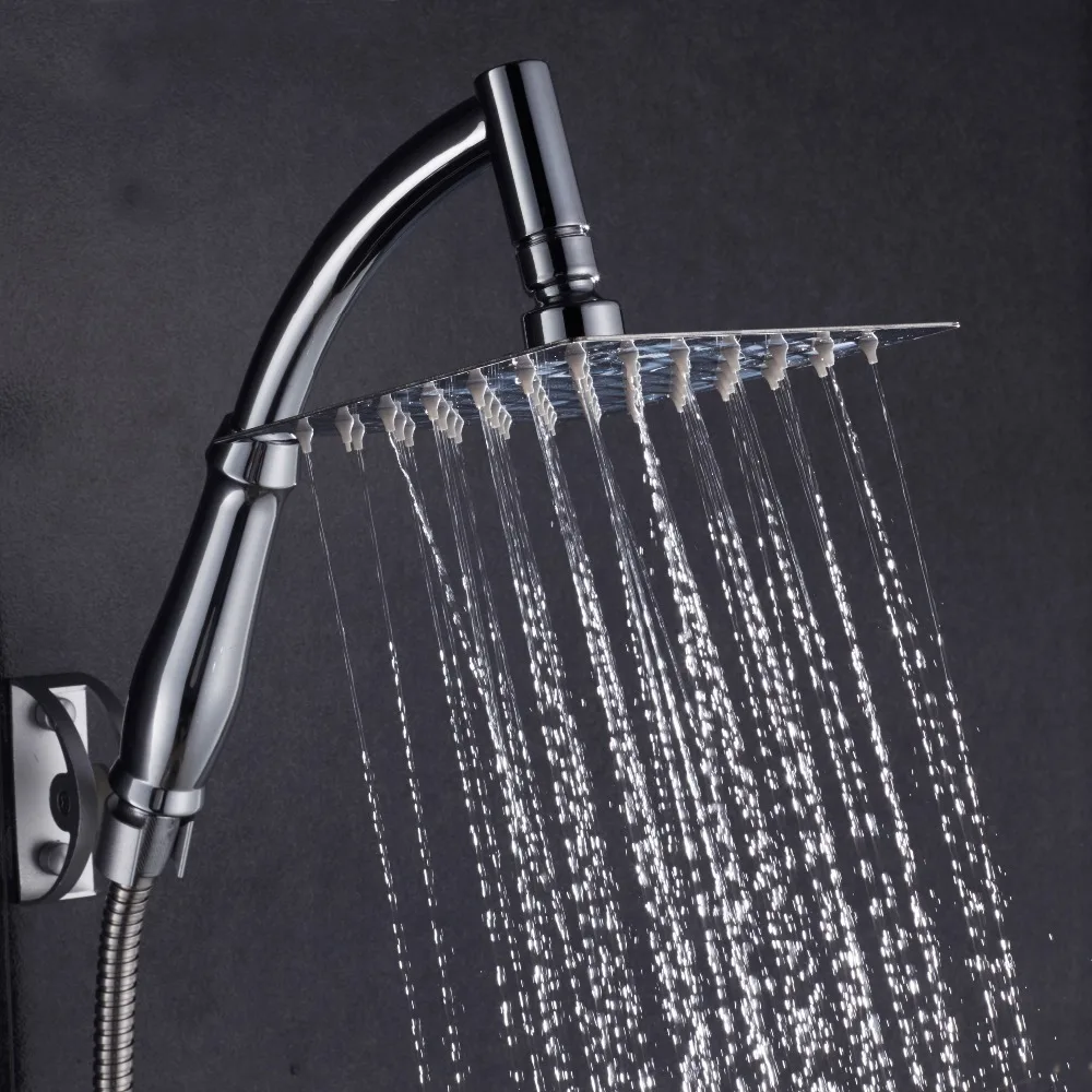 

4"/6"/8" Luxury Stainless Steel Large Rainfall Shower Head Bathroom Showerhead High Pressure Hand Held Shower head rain shower