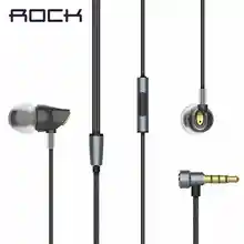 Wholesale 100% Original RAU0501 In Ear Earphone Rock Luxury Zircon Stereo Bass Headset 3.5mm Earbuds With Mic For Phone/PC/Tablet