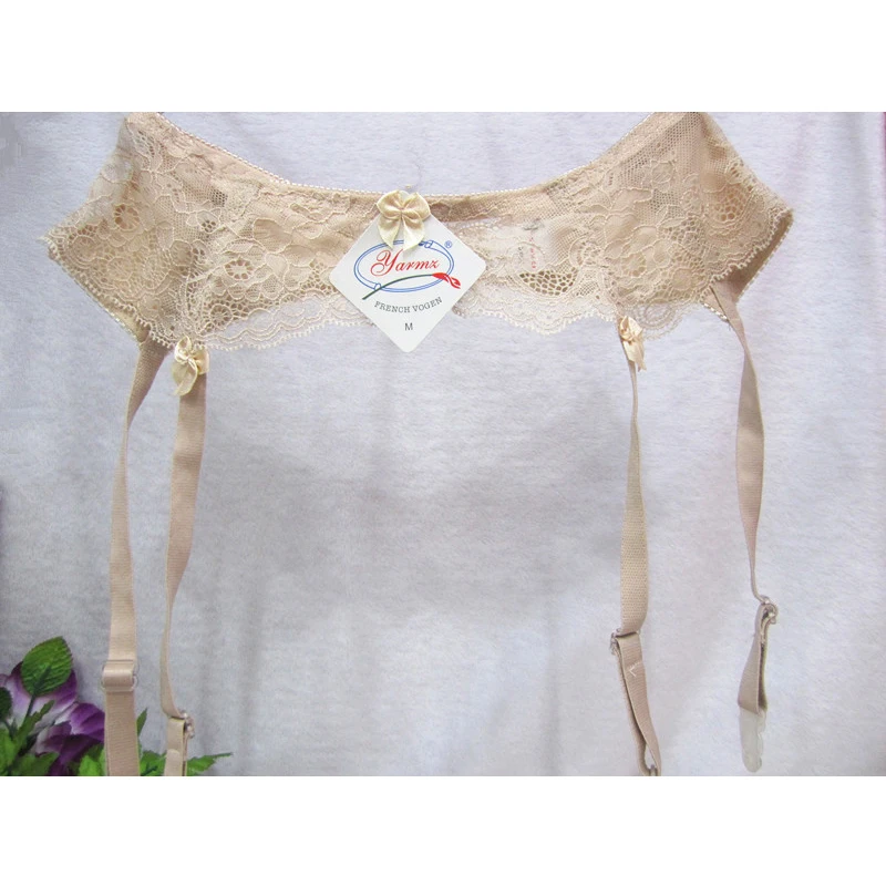 Pus Size Sexy Women Garters Suspenders Belt Wedding Lace Double Adjustable Waist Belt For Sexy Stockings Underwear Lenceria Sexy