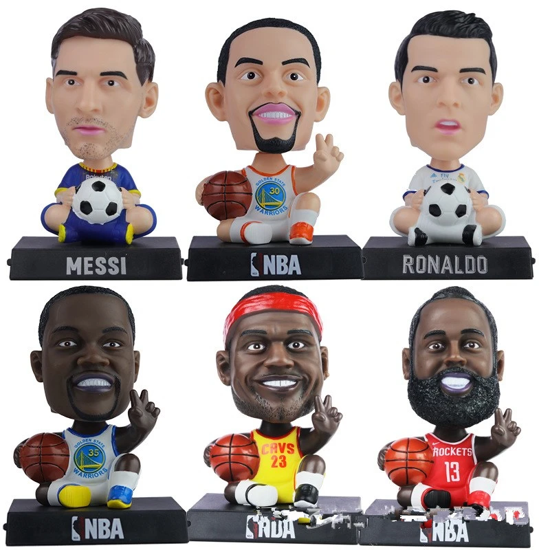 

Nodding Cute Sport SuperStar Car Shake Head Dolls Dashboard Car Decoration Accessories Auto Shaking Head Toy for Automoibles